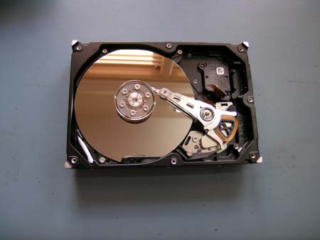 Image of open hard disk drive
